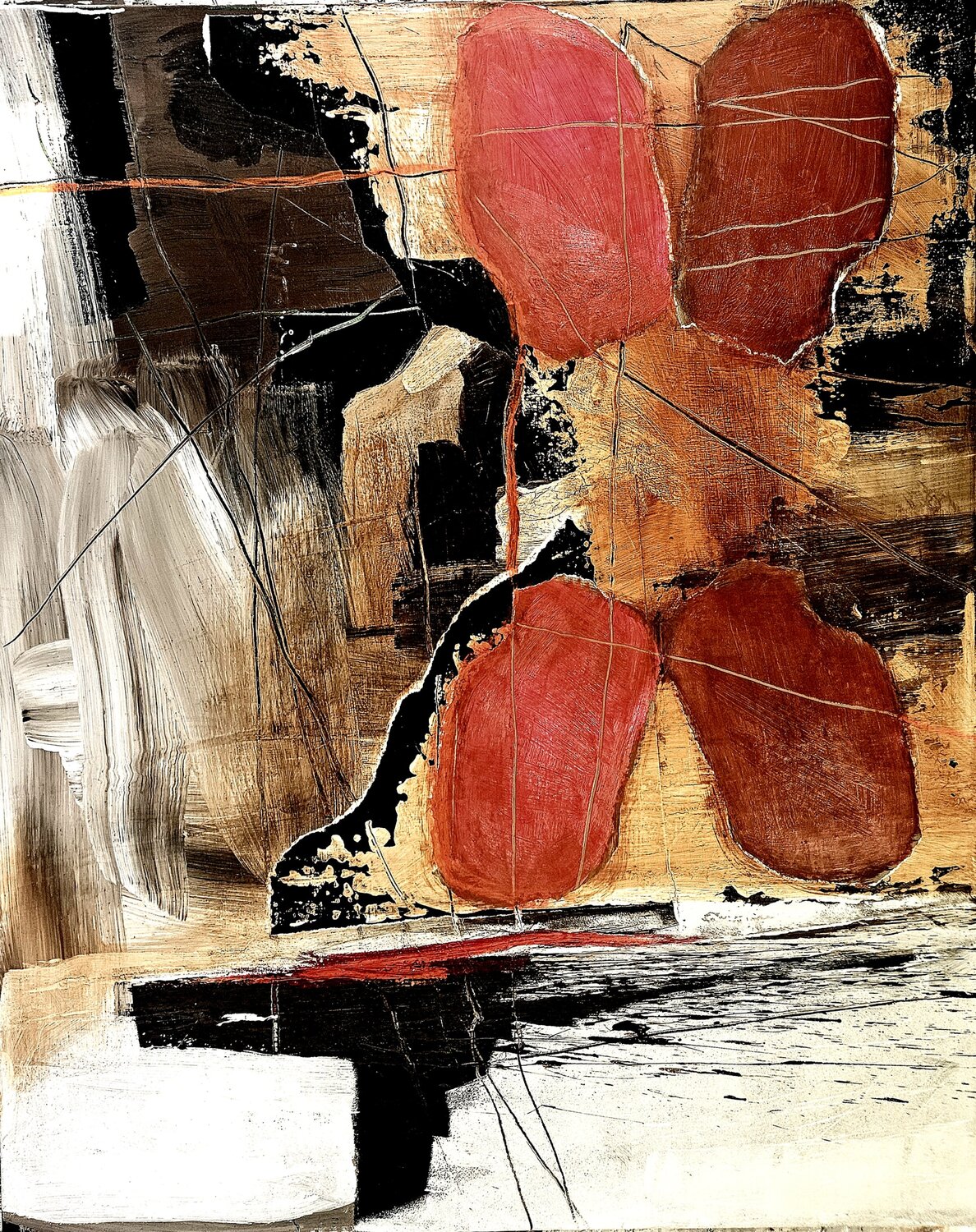 Reflection 5 Dieter Langer Original painting for sale