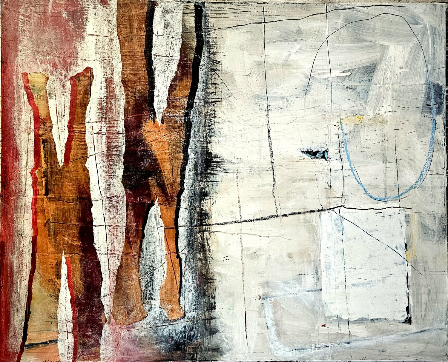 Reflection 6 Dieter Langer Original painting for sale