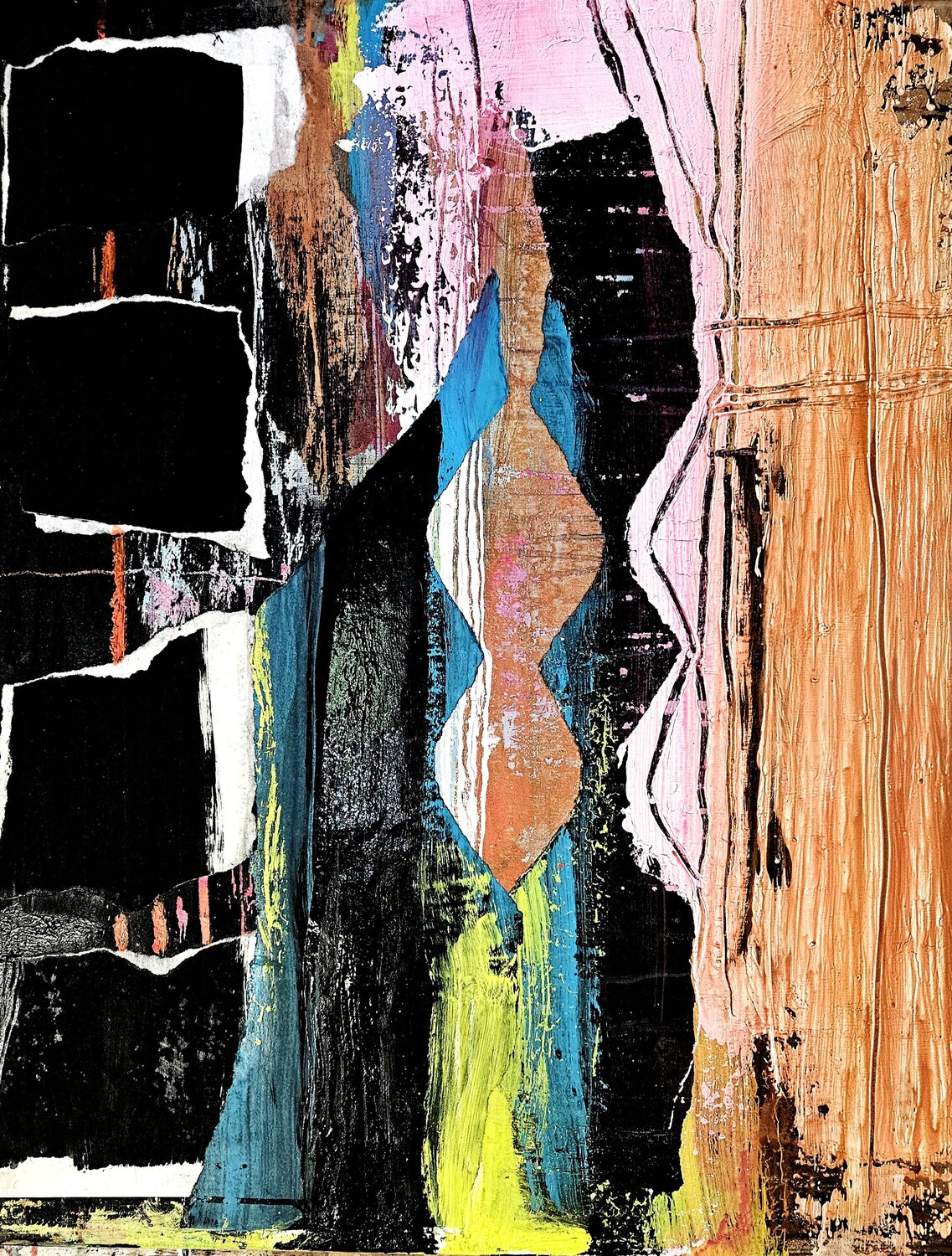 Reflection 9 Dieter Langer Original painting for sale