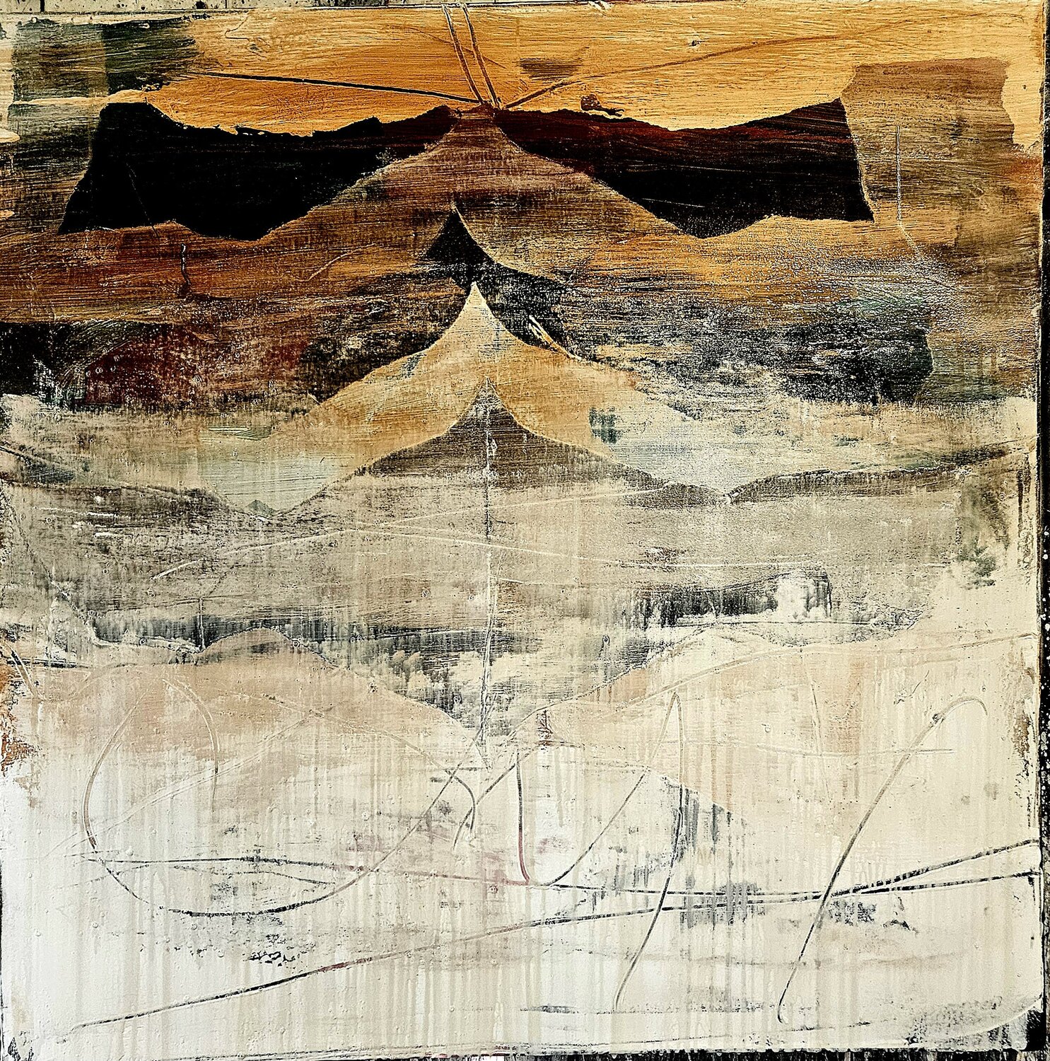 Reflection 11 Dieter Langer Original painting for sale