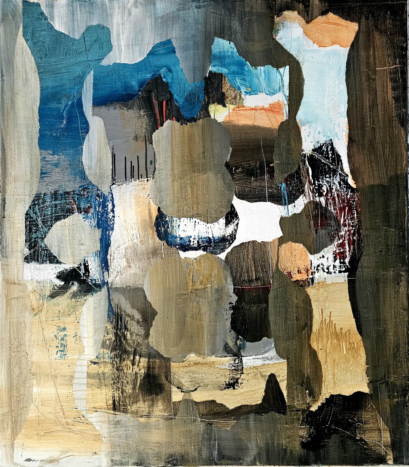 Refelection 10 Dieter Langer Original painting for sale
