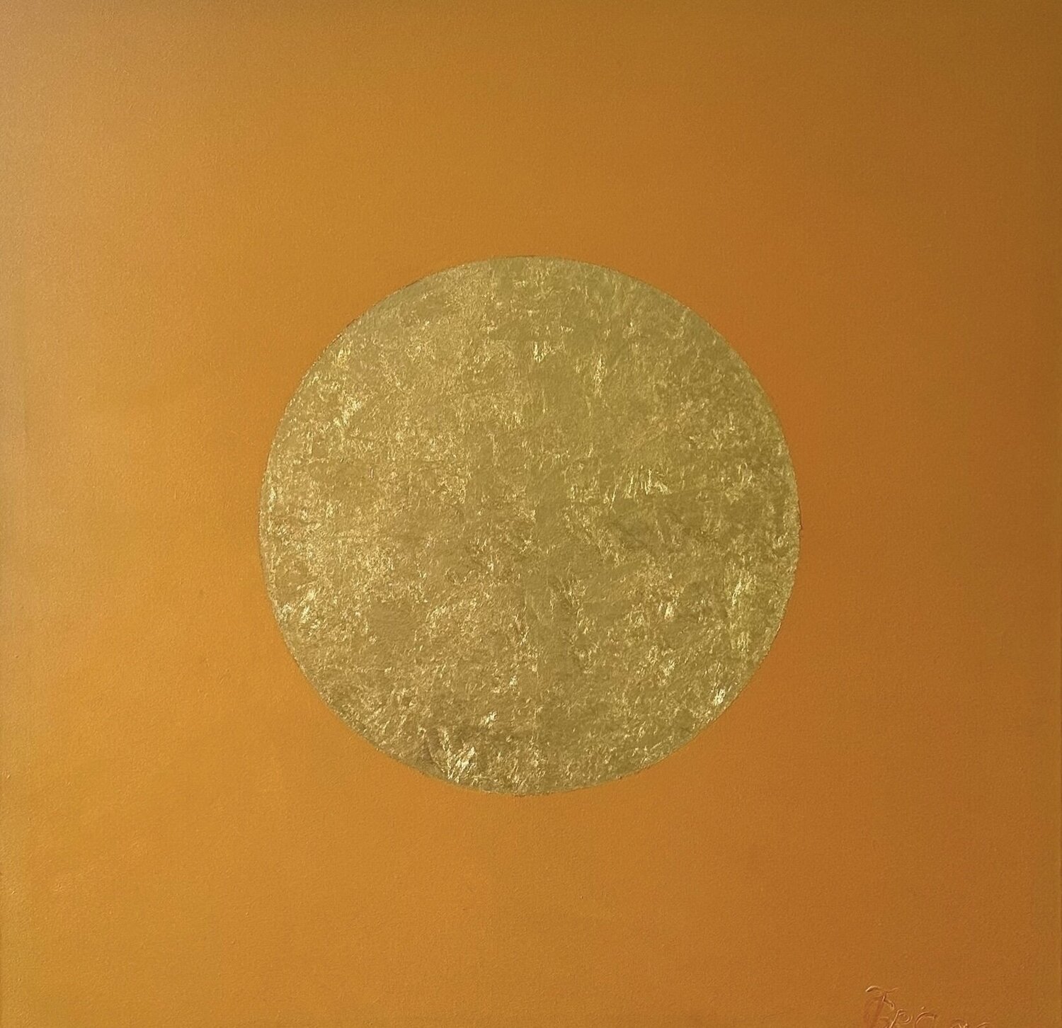„Goldene Mitte Gelb“ Tatjana Grace Original painting for sale