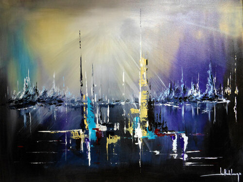 LEVER SUR MATS by Jean-Claude Lannes, Painting for Sale on Select