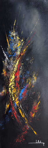 PULSION ARQUEE by Jean-Claude Lannes, Painting for Sale on Select