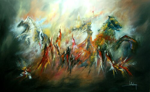 L'UNION FAIT LA FORCE by Jean-Claude Lannes, Painting for Sale on Select