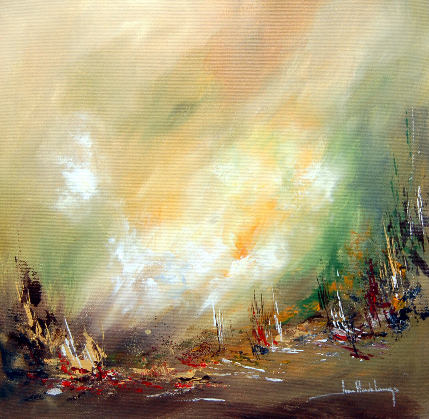 CLARTE ( Clearness ) Jean-Claude Lannes Original painting for sale