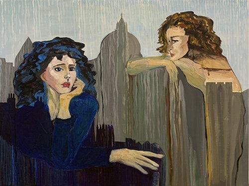 Eurasia: a dialogue between time and cultures by Fatima Erkenova, Painting for Sale on Select