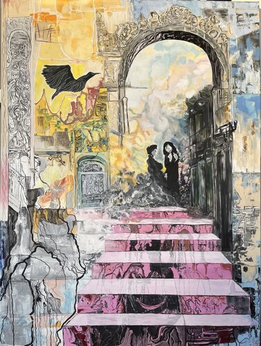Steps of revelation by Fatima Erkenova, Painting for Sale on Select