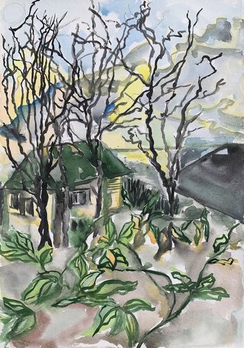 Tuapse. View from the hills by Fatima Erkenova, Painting for Sale on Select