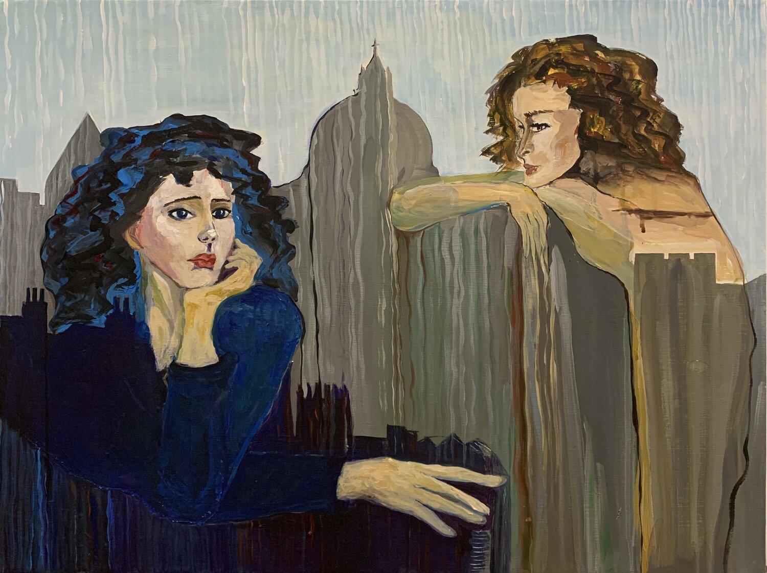 Eurasia: a dialogue between time and cultures Fatima Erkenova Original painting for sale
