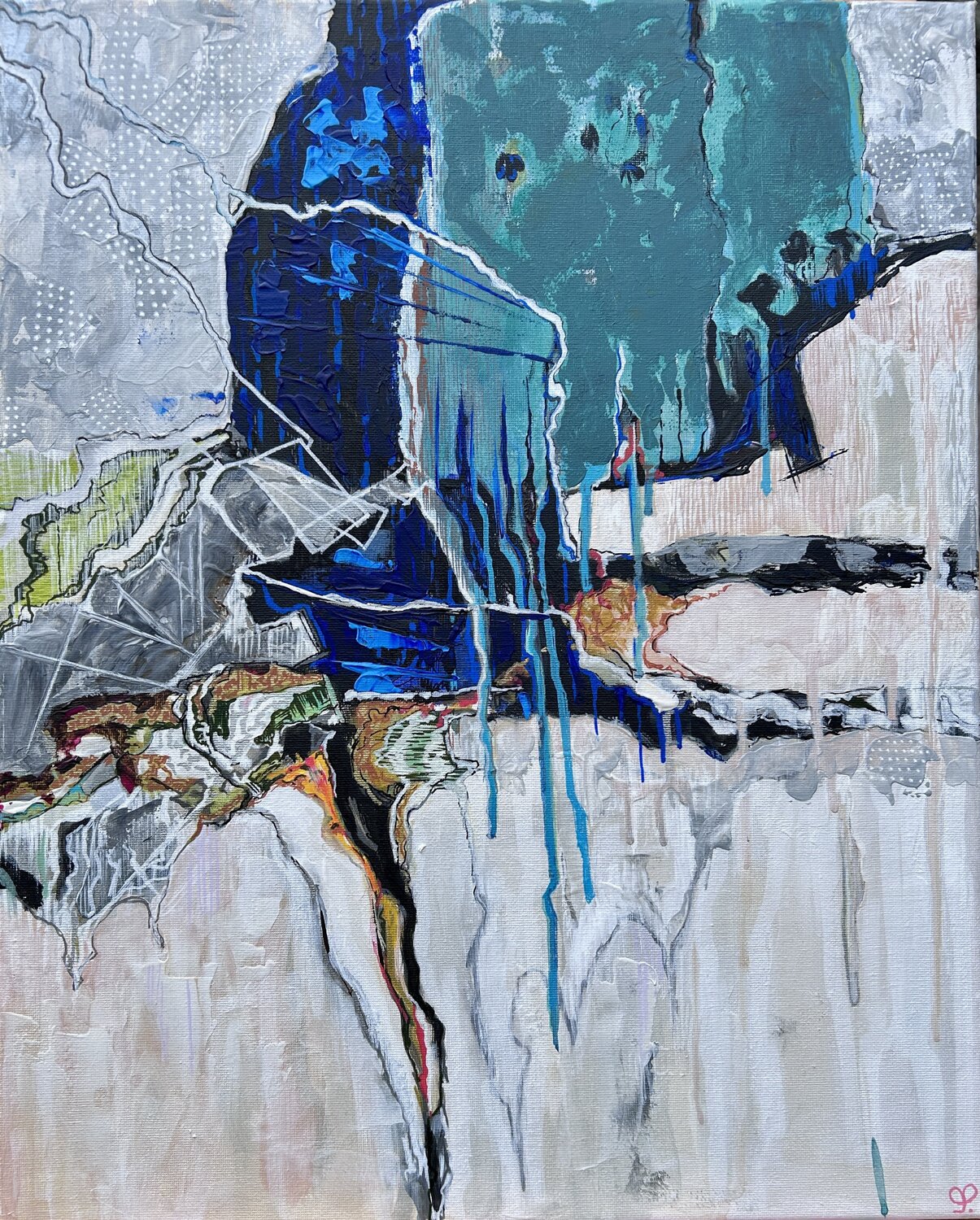 Fracture of clarity Fatima Erkenova Original painting for sale