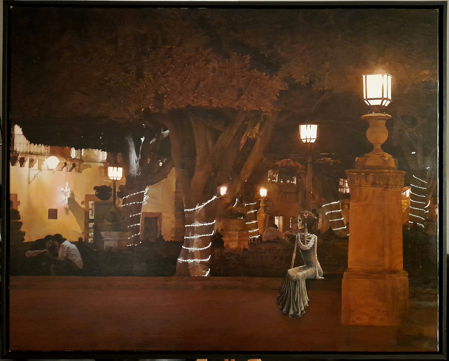 Salida nocturna François Chevalier Original painting for sale
