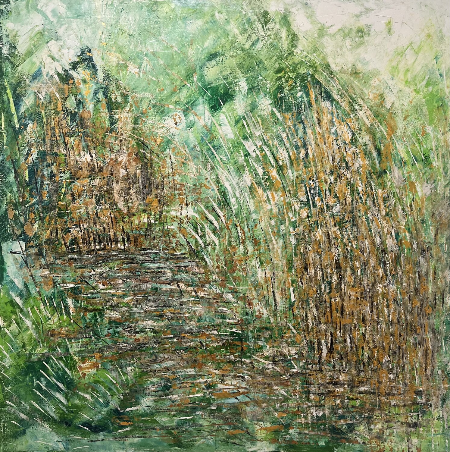 La voce del silenzio Silvana Vizzini Original painting for sale