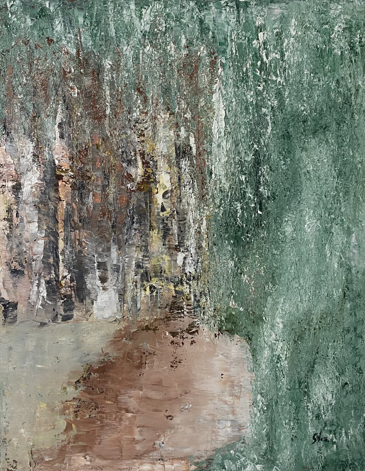 Urlo nell'ombra Silvana Vizzini Original painting for sale