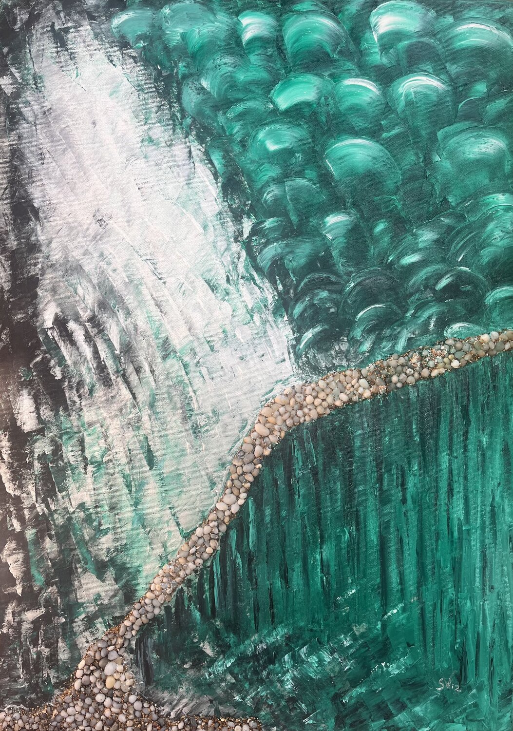 Il confine dell'anima Silvana Vizzini Original painting for sale
