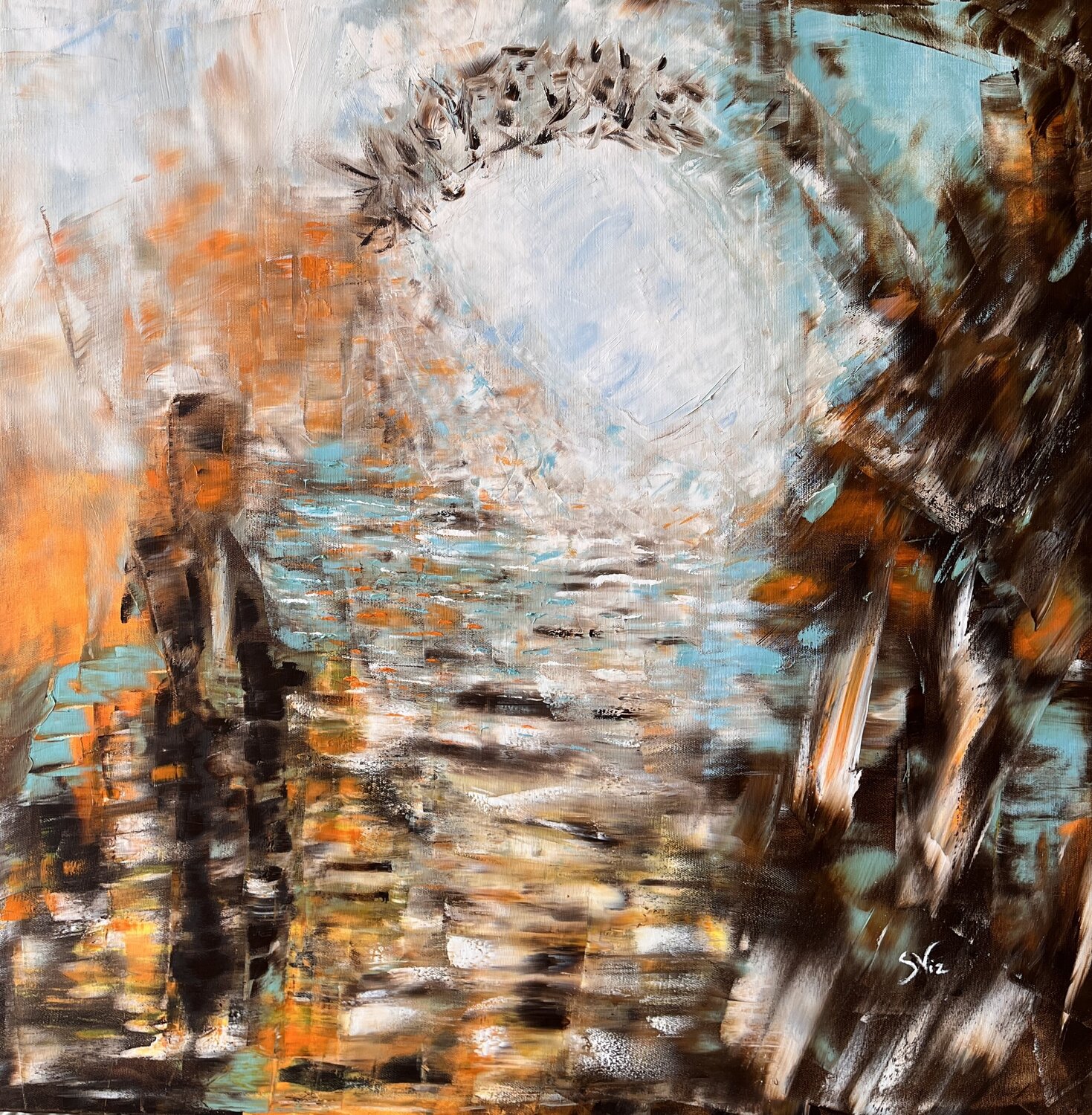 Dall'alto Silvana Vizzini Original painting for sale