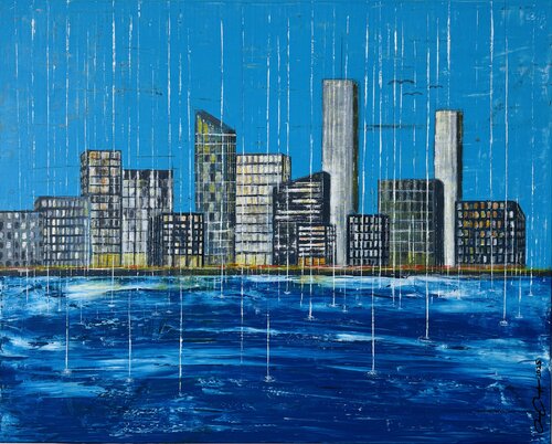 Sommerregen by Rainer Pawlaczyk, Painting for Sale on Select
