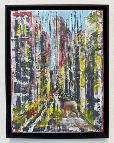 Röhrende Stadt by Rainer Pawlaczyk, Painting for Sale on Select