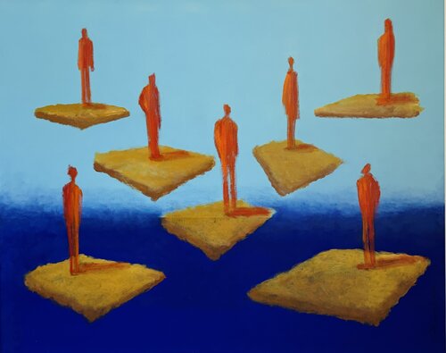 Suchende by Rainer Pawlaczyk, Painting for Sale on Select