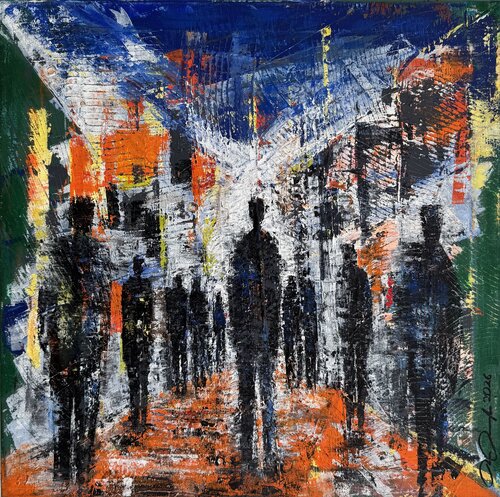 Gemeinsam einsam by Rainer Pawlaczyk, Painting for Sale on Select