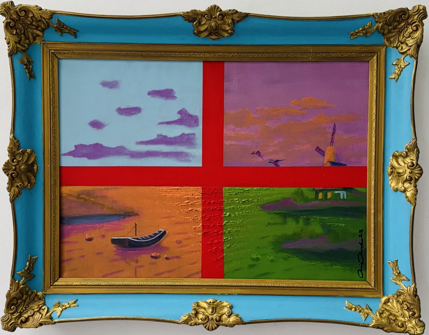 4 Farben, 0 Bedeutung ? Rainer Pawlaczyk Original painting for sale