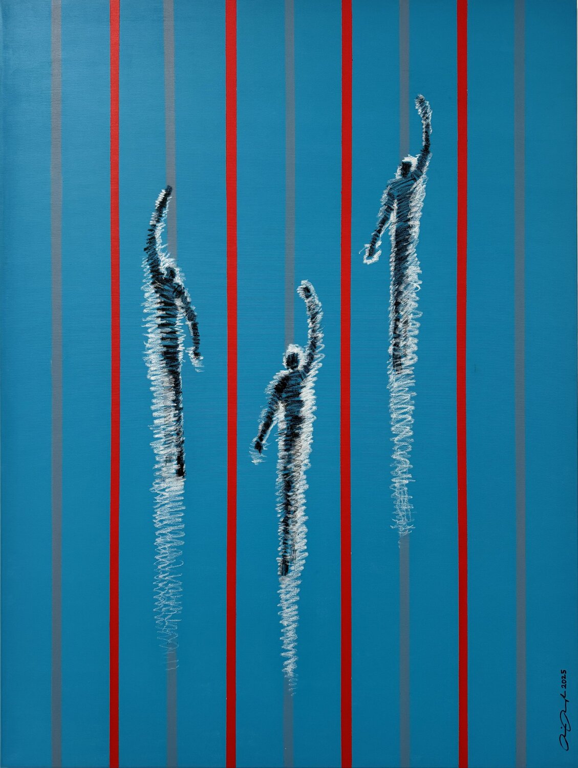 Wellenbrecher Rainer Pawlaczyk Original painting for sale