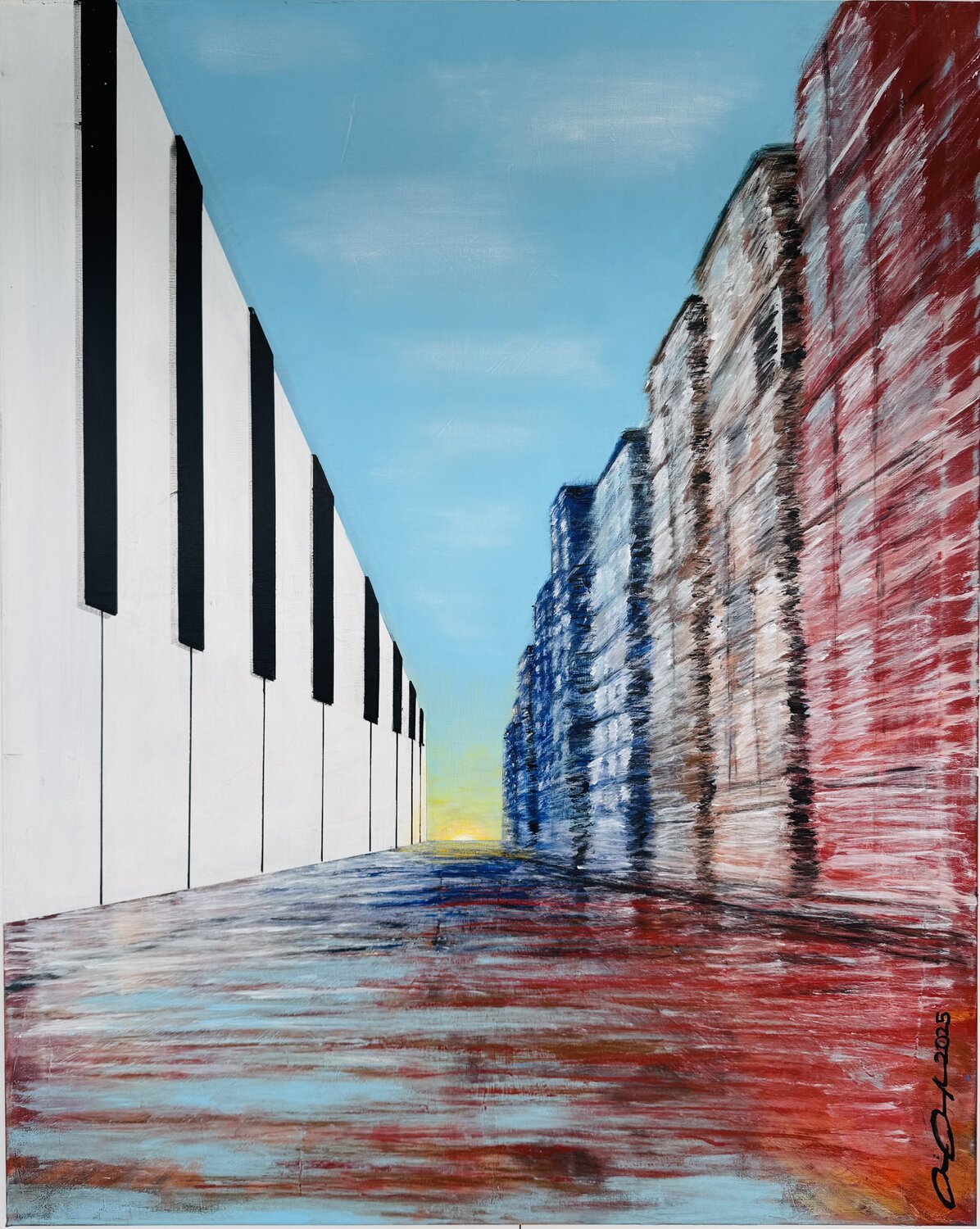 Spielraum Rainer Pawlaczyk Original painting for sale