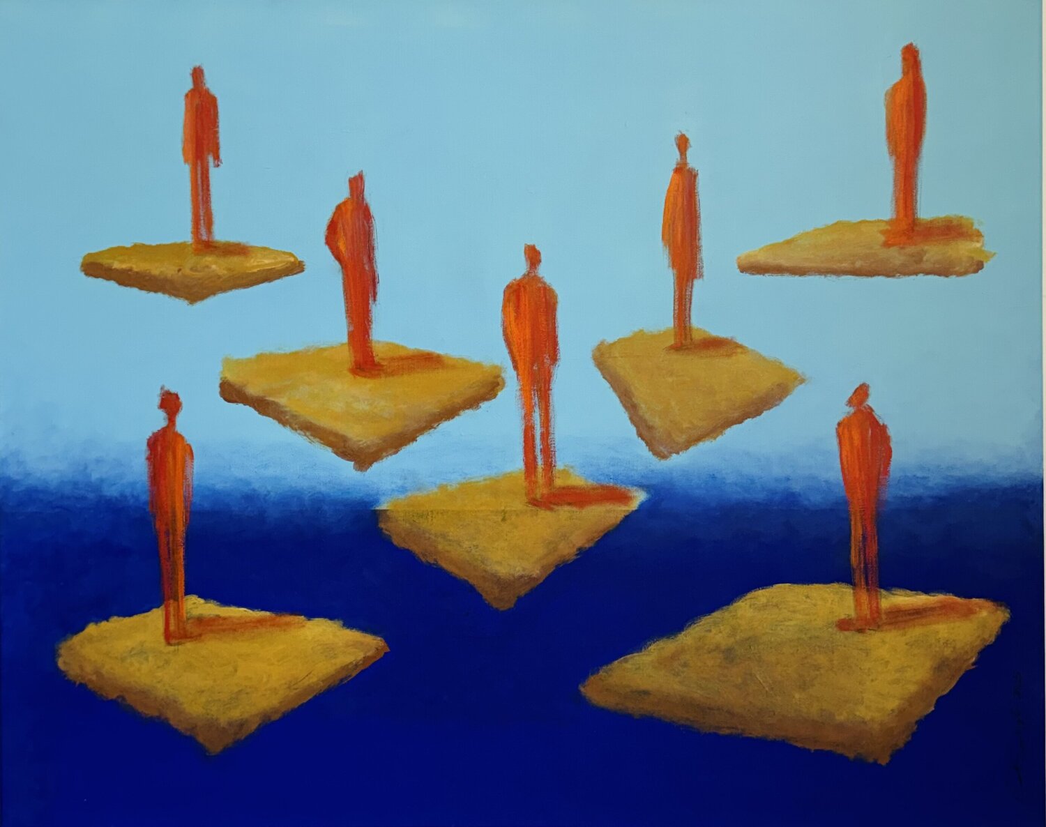 Suchende Rainer Pawlaczyk Original painting for sale