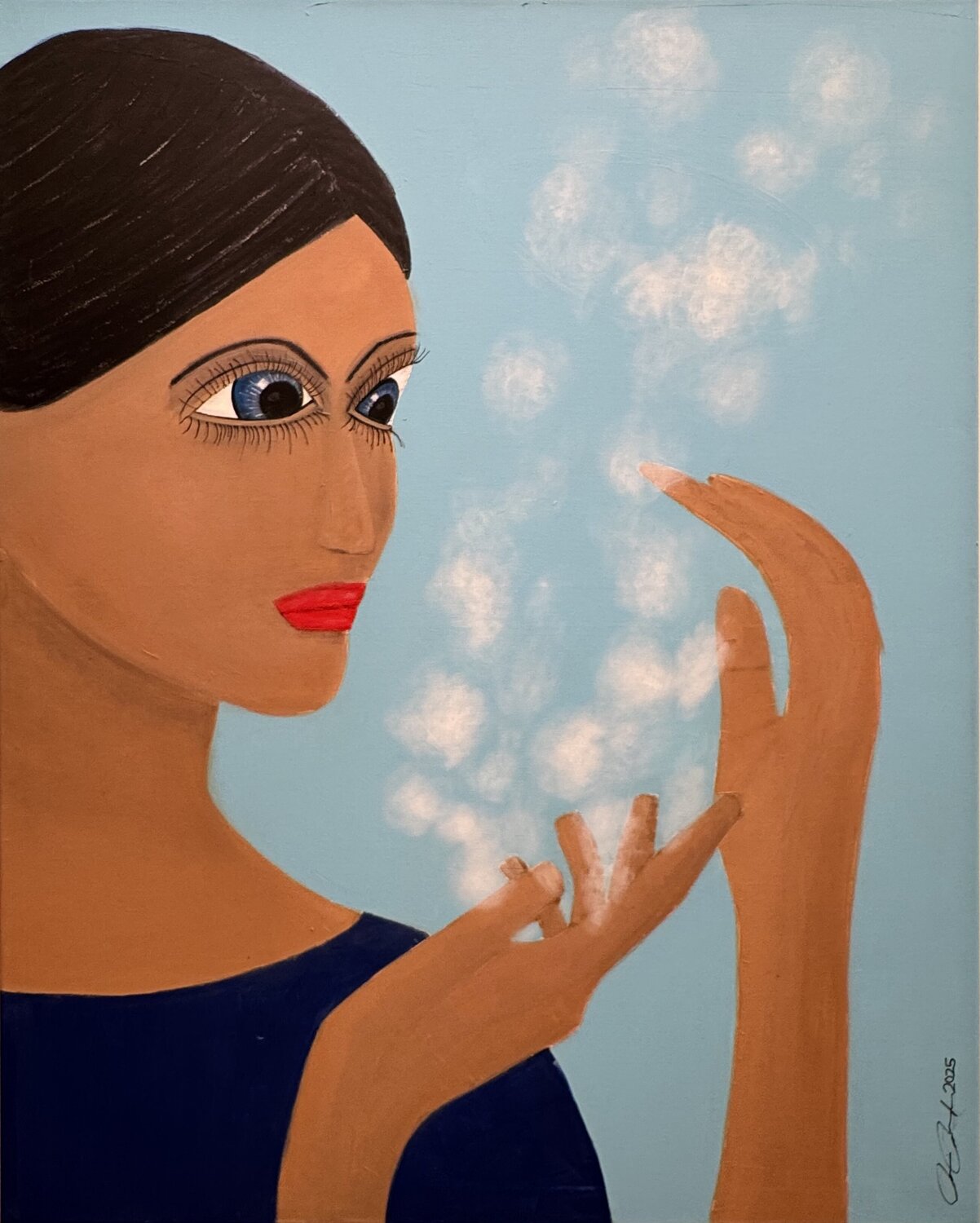 Flüchtige Gedanken Rainer Pawlaczyk Original painting for sale