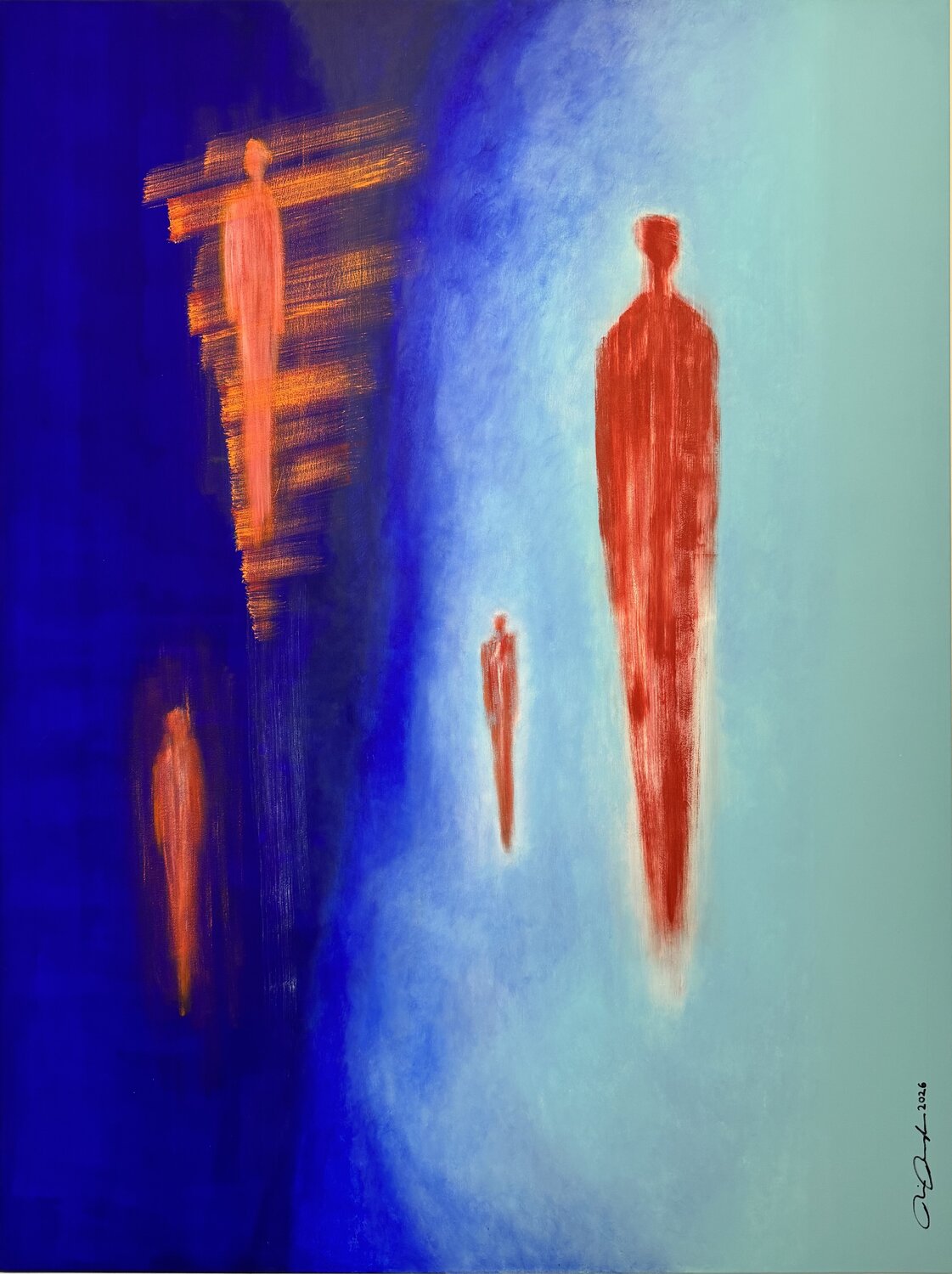 Zwischen uns Rainer Pawlaczyk Original painting for sale