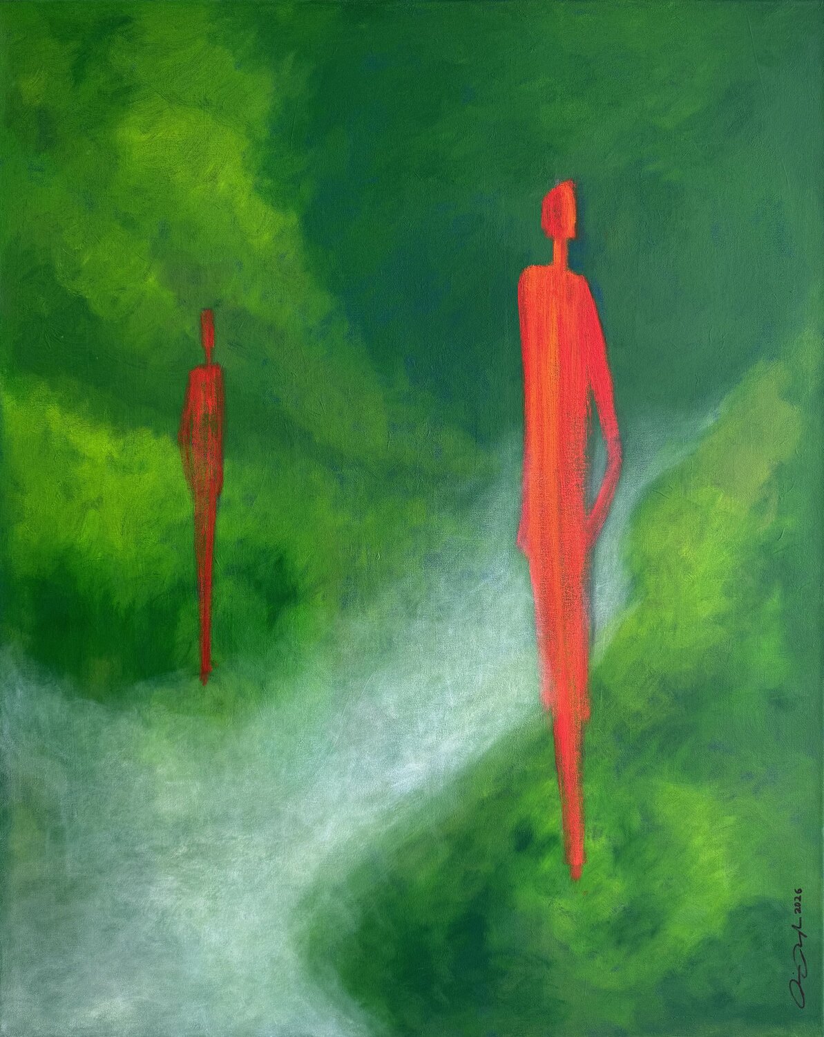 Abstand Rainer Pawlaczyk Original painting for sale