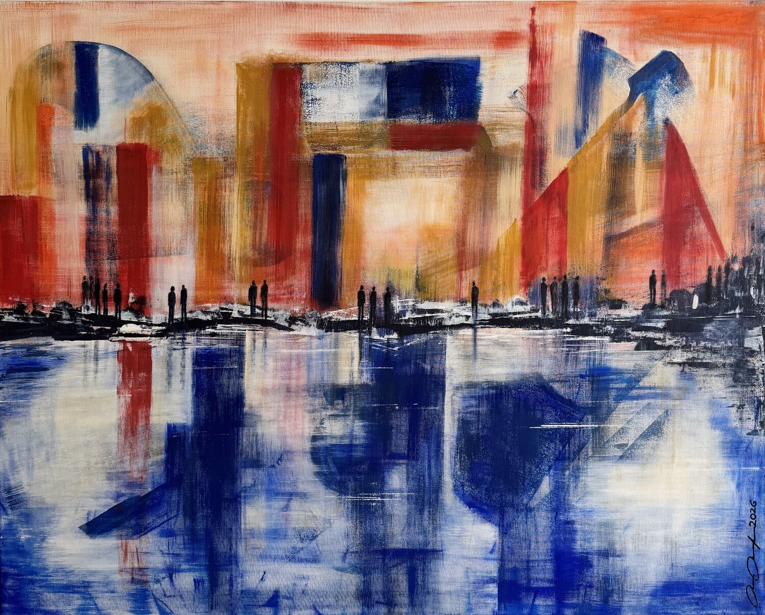 Übergang Rainer Pawlaczyk Original painting for sale