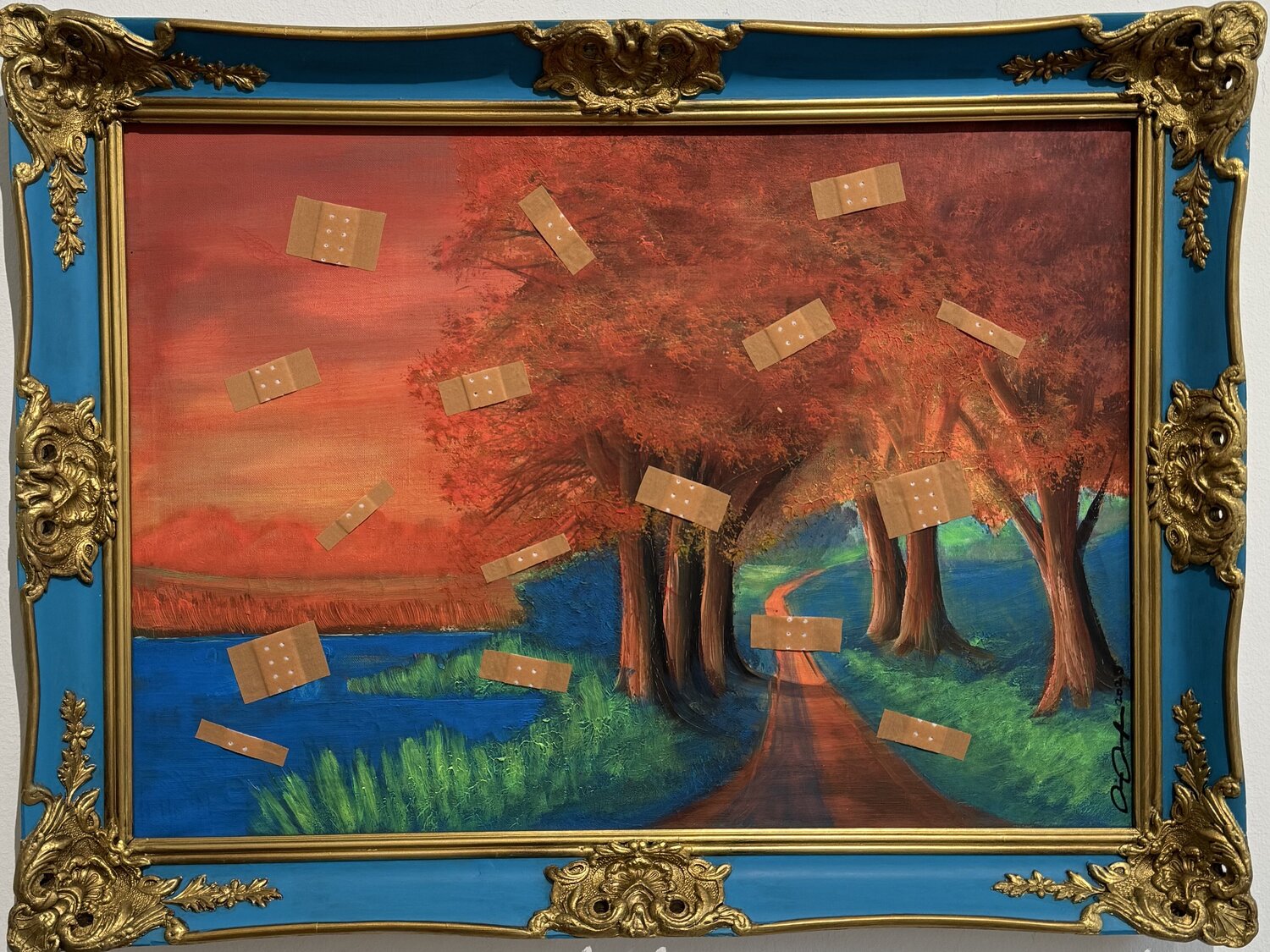 Verletzte Natur II Rainer Pawlaczyk Original painting for sale