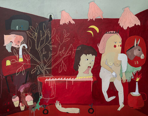 The Misinterpretation of Prismatic Hungarian Pastimes. by David A. Kurtz, Painting for Sale on Select