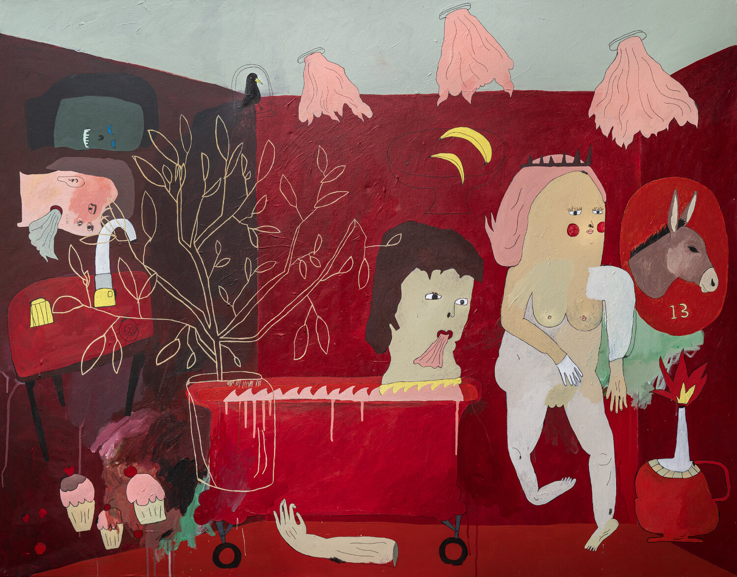 The Misinterpretation of Prismatic Hungarian Pastimes. David A. Kurtz Original painting for sale