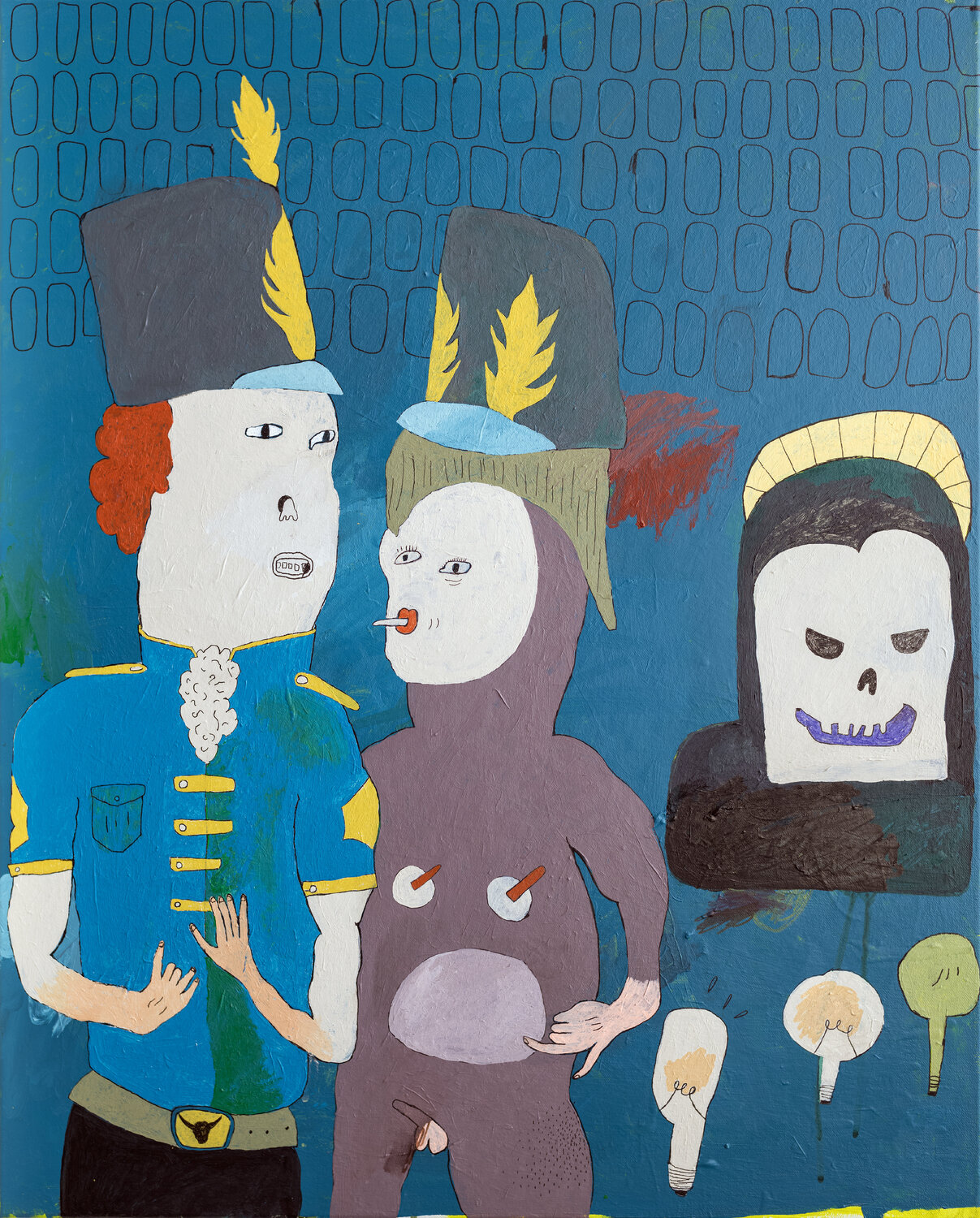 Josh and Josh Invite Death to Come Along David A. Kurtz Original painting for sale