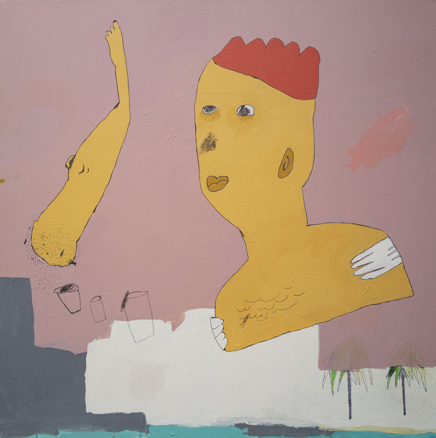 Virtual Doug on Vacation David A. Kurtz Original painting for sale