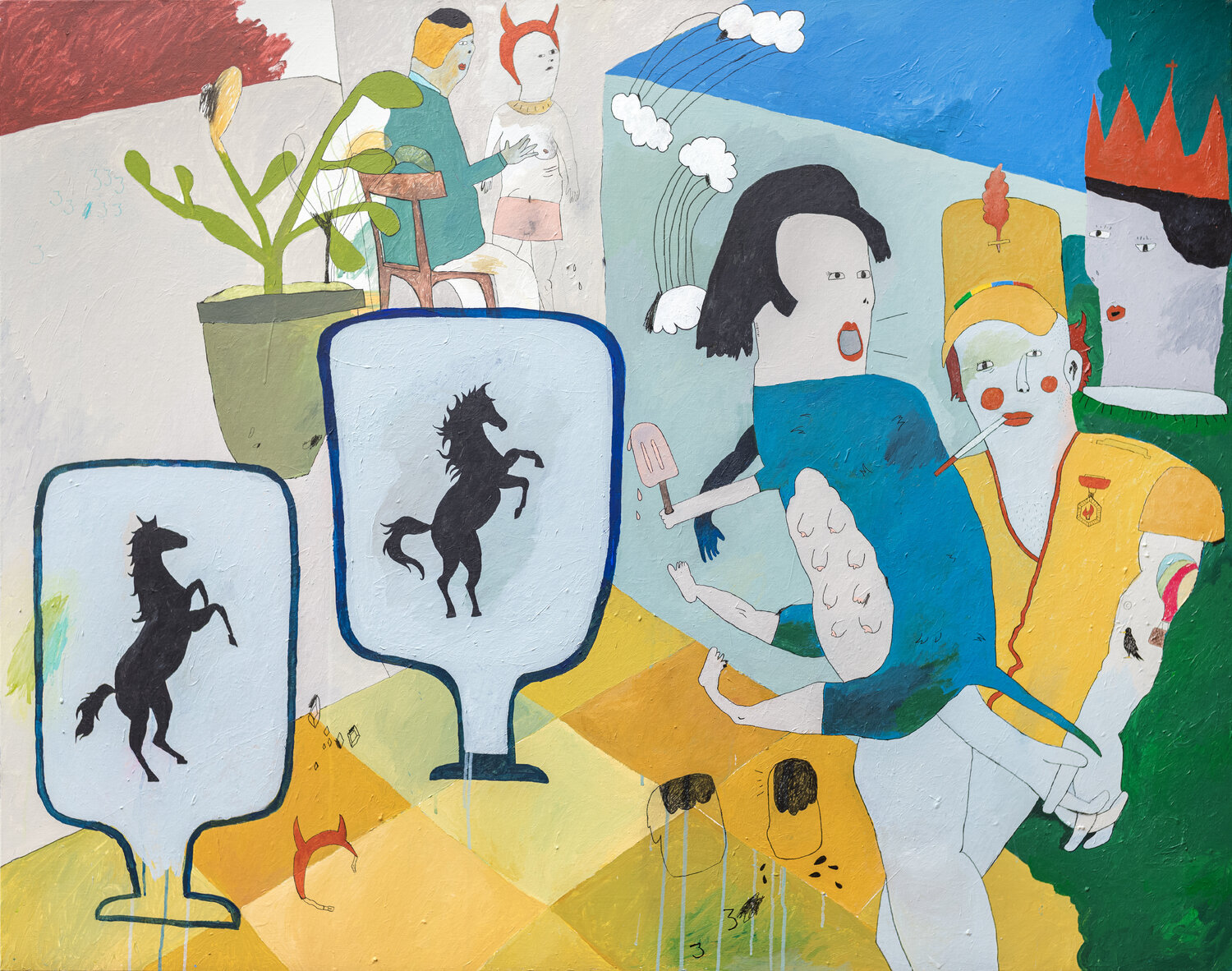 Desmond will never make it in Hollywood. David A. Kurtz Original painting for sale