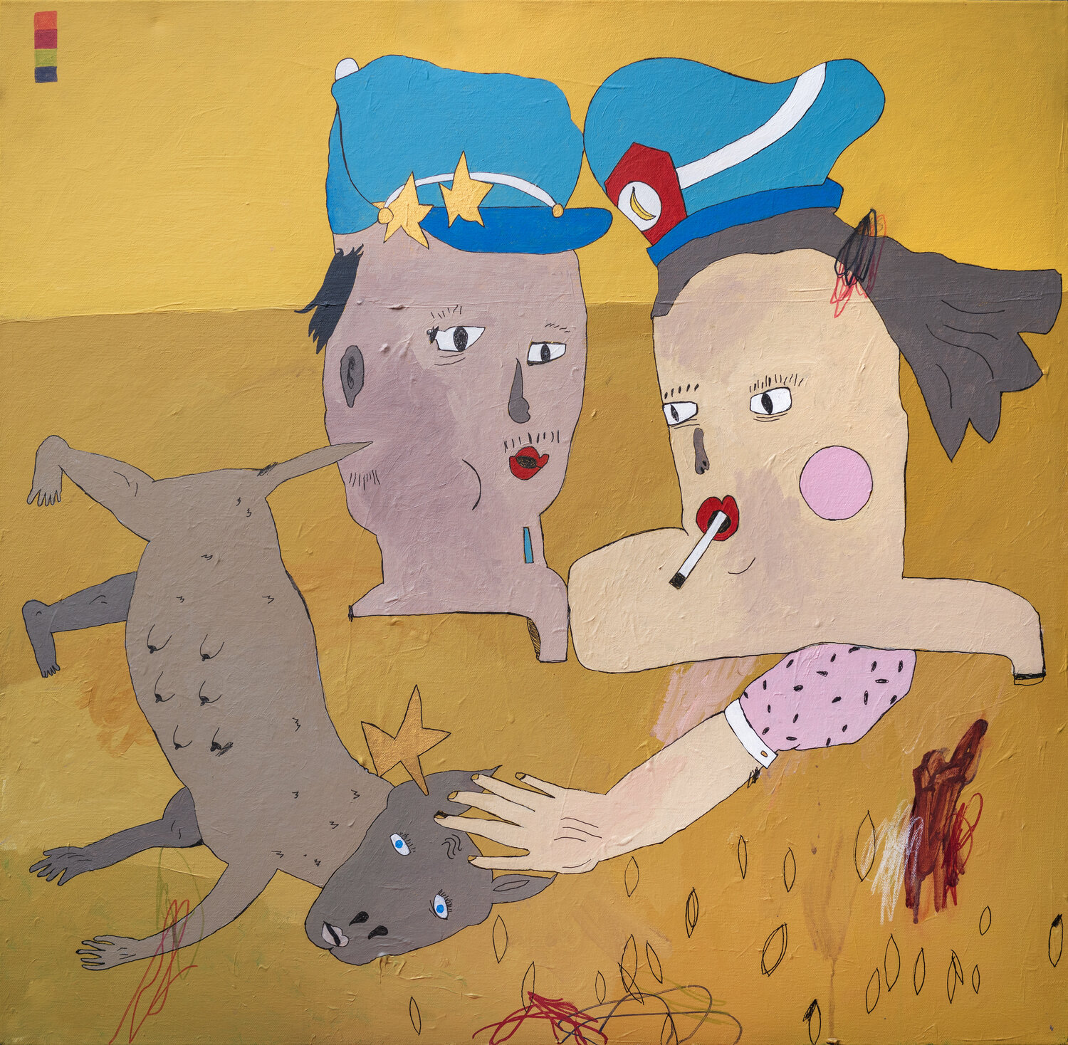 The sudden impact of environmental misogyny on domesticated land mammals David A. Kurtz Original painting for sale