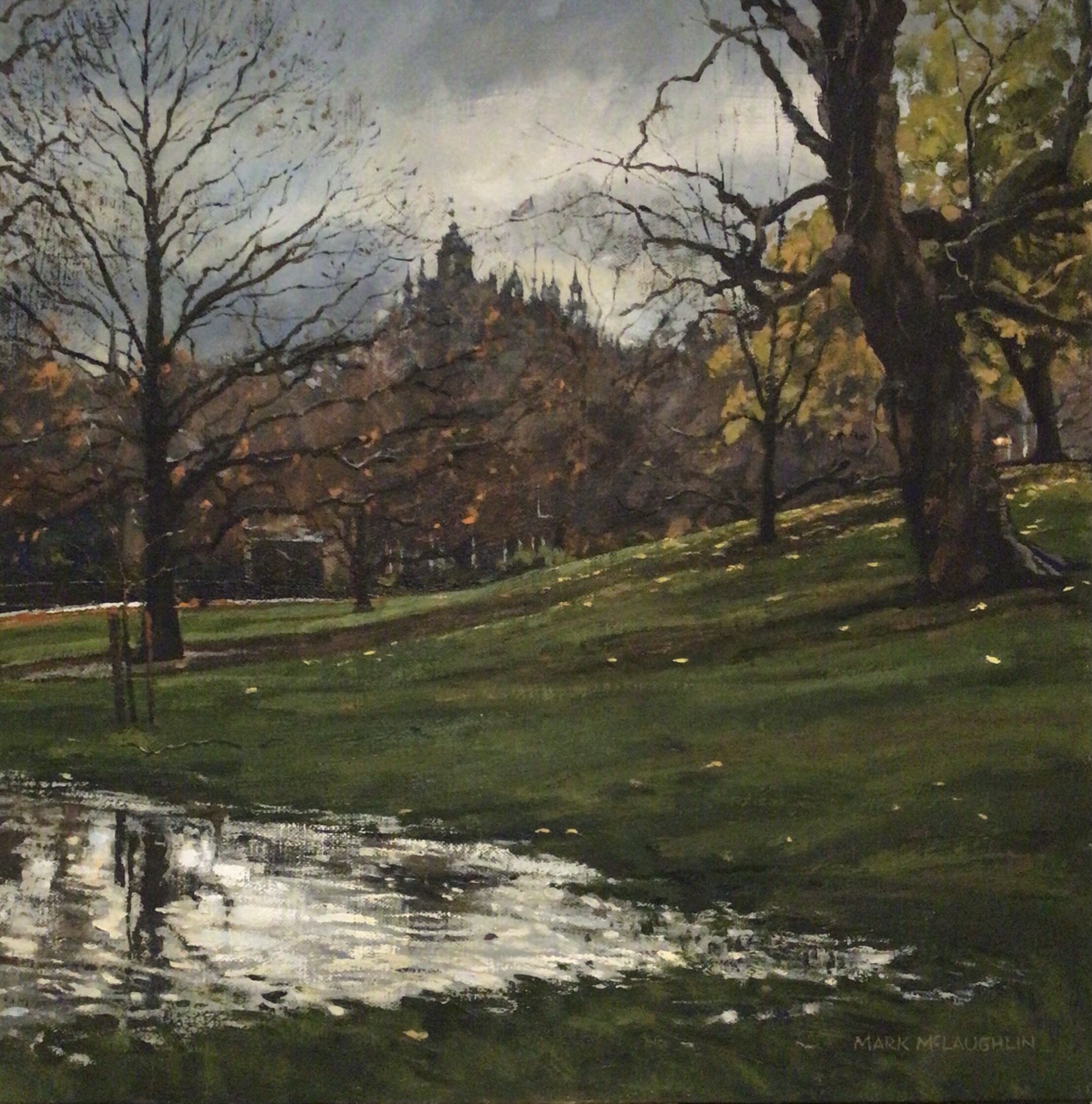 St James's Park, November rain.