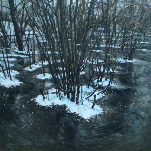 Snow and Ice. by Mark McLaughlin, Painting for Sale on Select