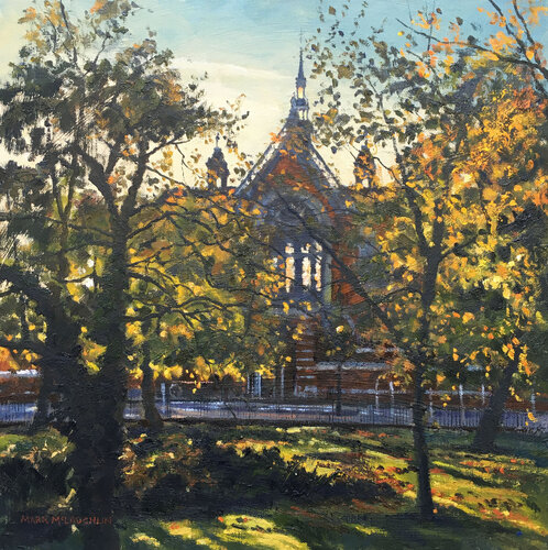 Autumn light, Dulwich College. by Mark McLaughlin, Painting for Sale on Select