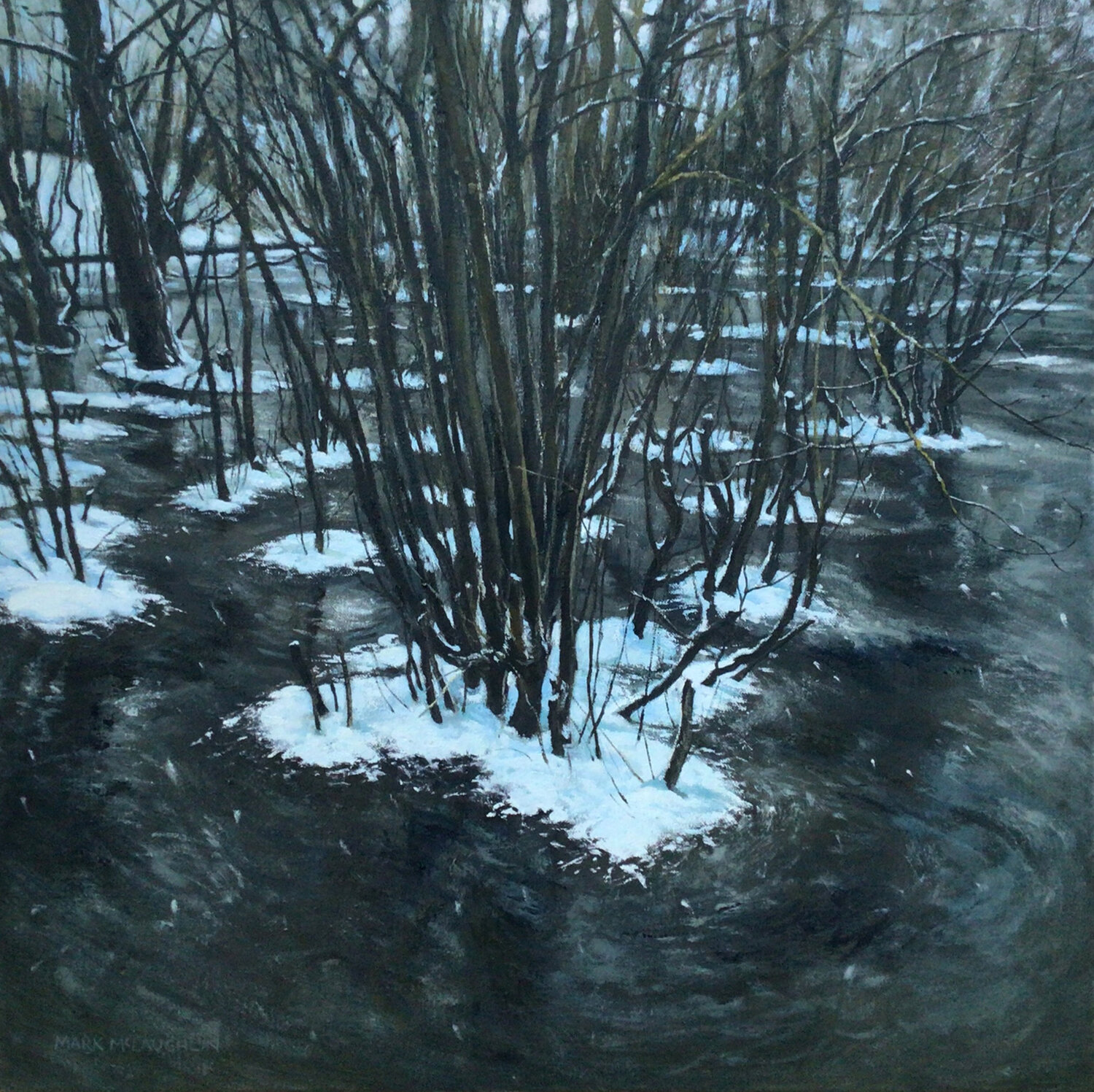 Snow and Ice. Mark McLaughlin Original painting for sale