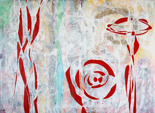 Trio rosso by Maria Moretti, Painting for Sale on Select