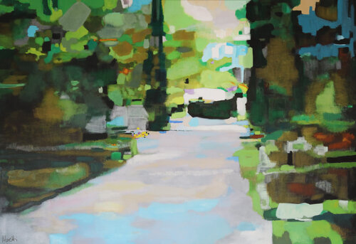 Castle park - Landschaft by Maria Moretti, Painting for Sale on Select