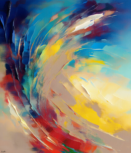 Wave of Luck by Maria Moretti, Painting for Sale on Select