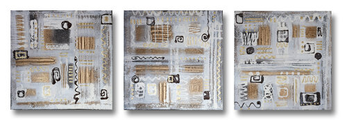 Golden signs by Maria Moretti, Painting for Sale on Select
