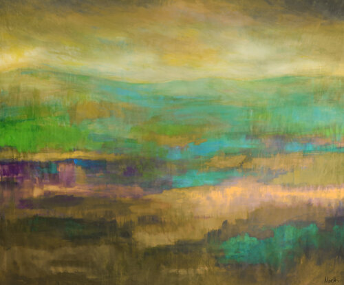 New view - oil painting landscape by Maria Moretti, Painting for Sale on Select