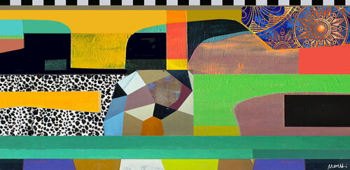 Green trust by Maria Moretti, Painting for Sale on Select