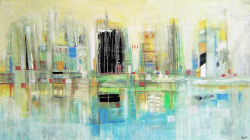 Morning in the city by Maria Moretti, Painting for Sale on Select